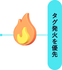 タグの発火を優先